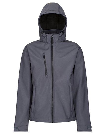 Regatta Prof. Herren Hooded Softshell-Jacke seal/grey Gr. 2XL