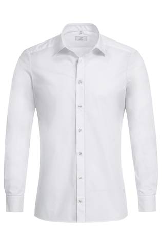 Greiff Herren Hemd 1/1 slim fit weiß Gr. 35/36