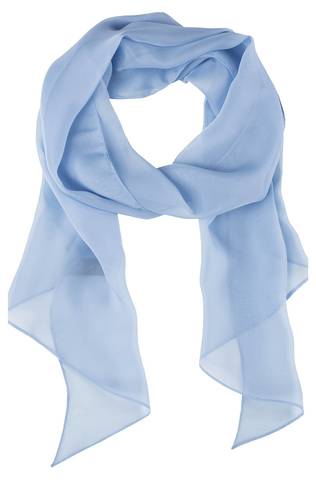 Schal bedruckt / bleu / 190