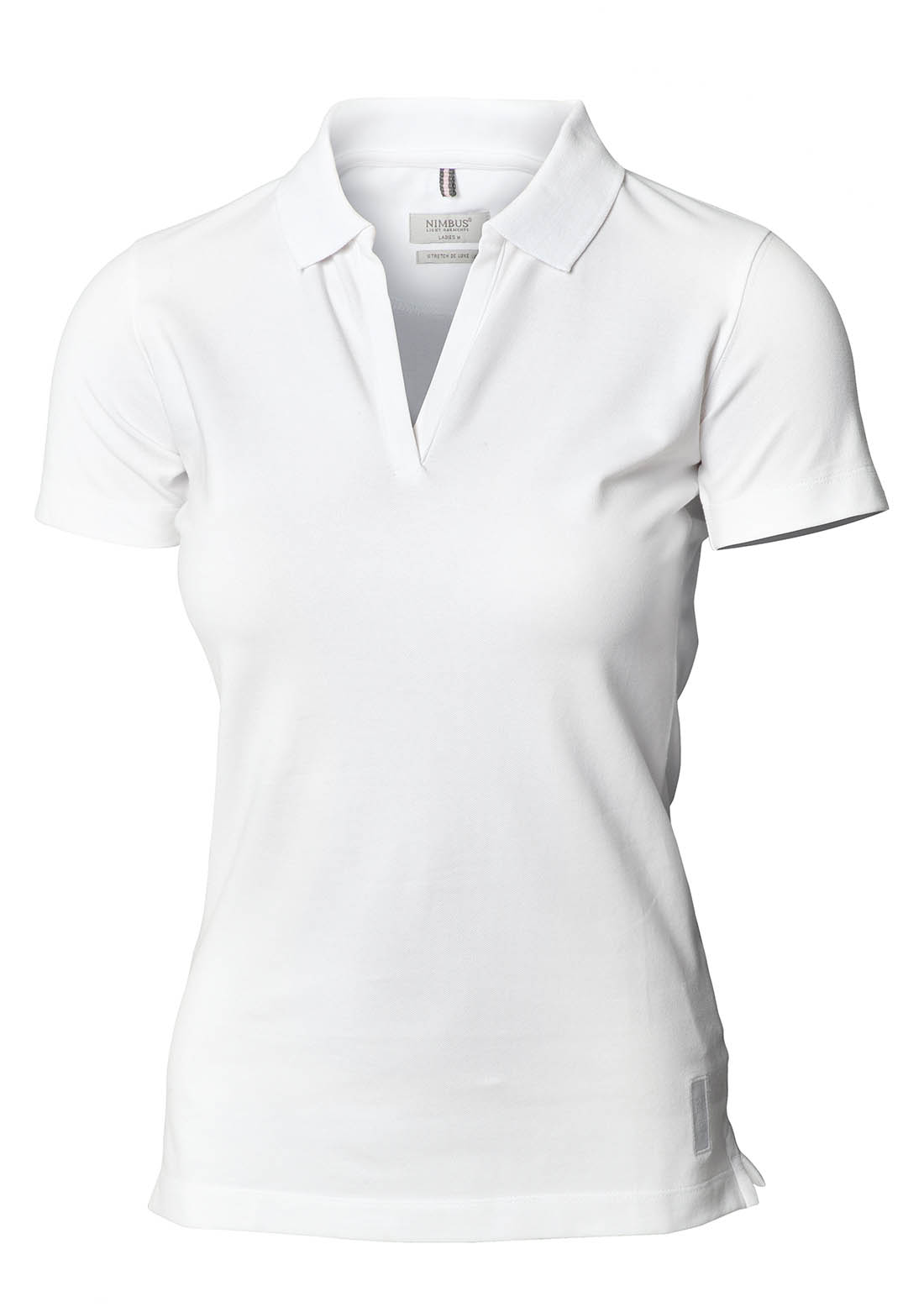 Harvard V-Neck Woman - Stretch Deluxe Polo, White, 2XL