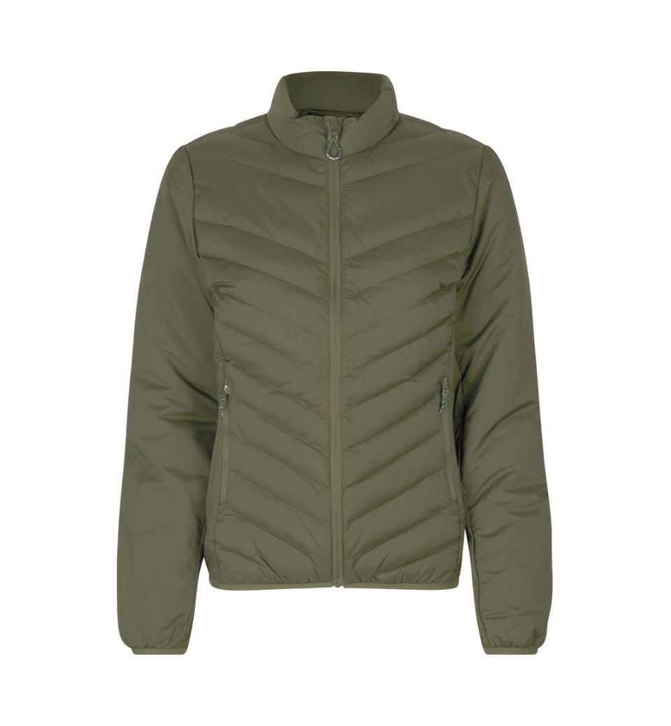 Gefütterte Jacke, Stretch, Damen, olive, Gr. 2XL