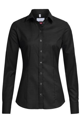 Greiff Damen Bluse slim fit 1/1 schwarz Gr. 32
