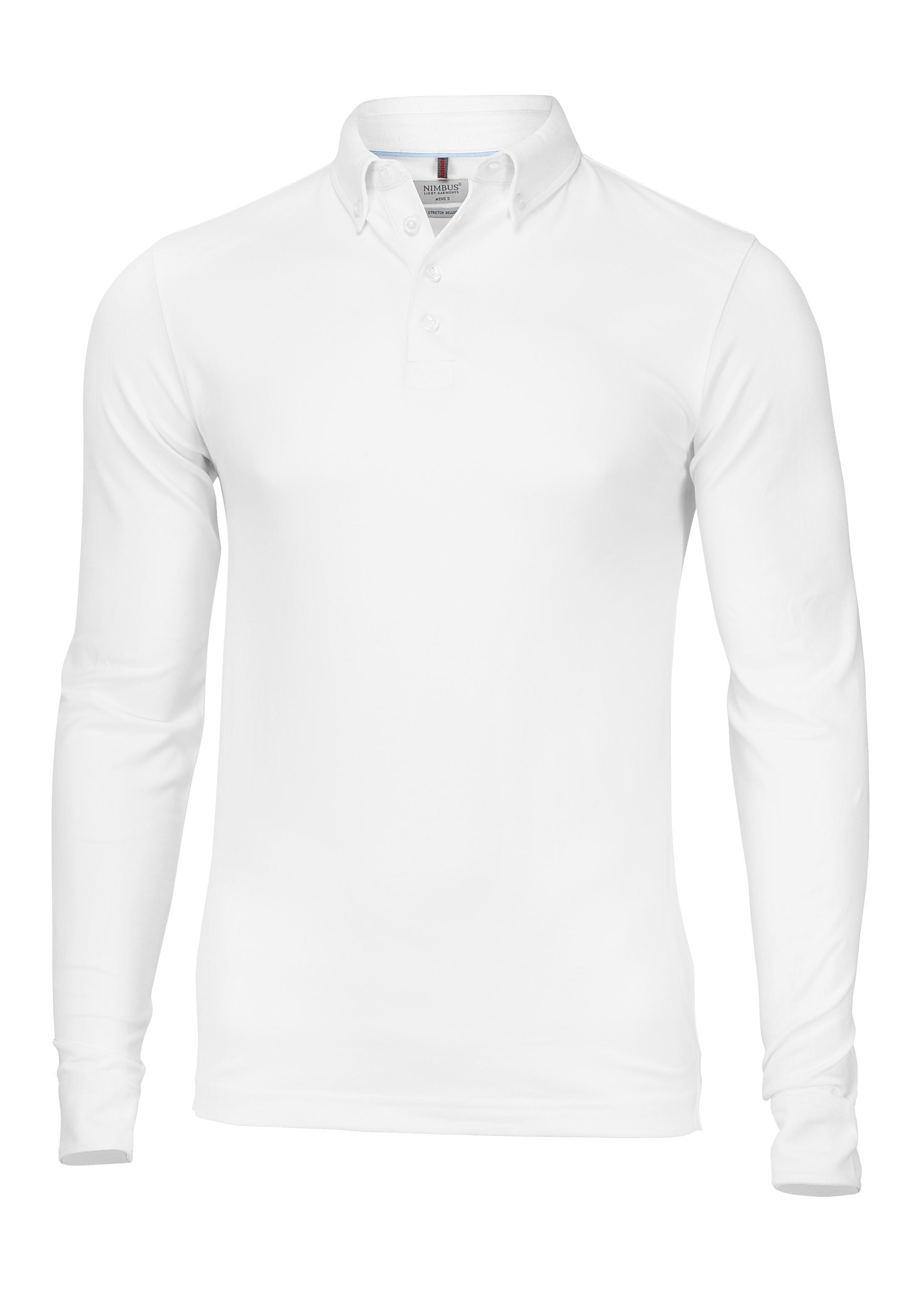 Carlington Men - Deluxe longsleeve polo - White, 2XL