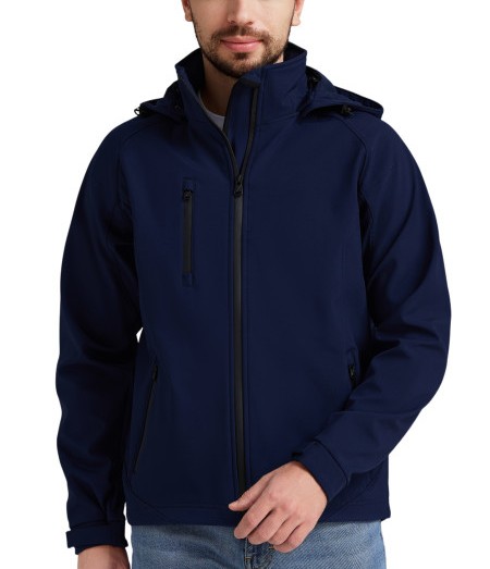 Hike Max 3 lagige Softshell Jacke Navy Herren, Gr. 2XL