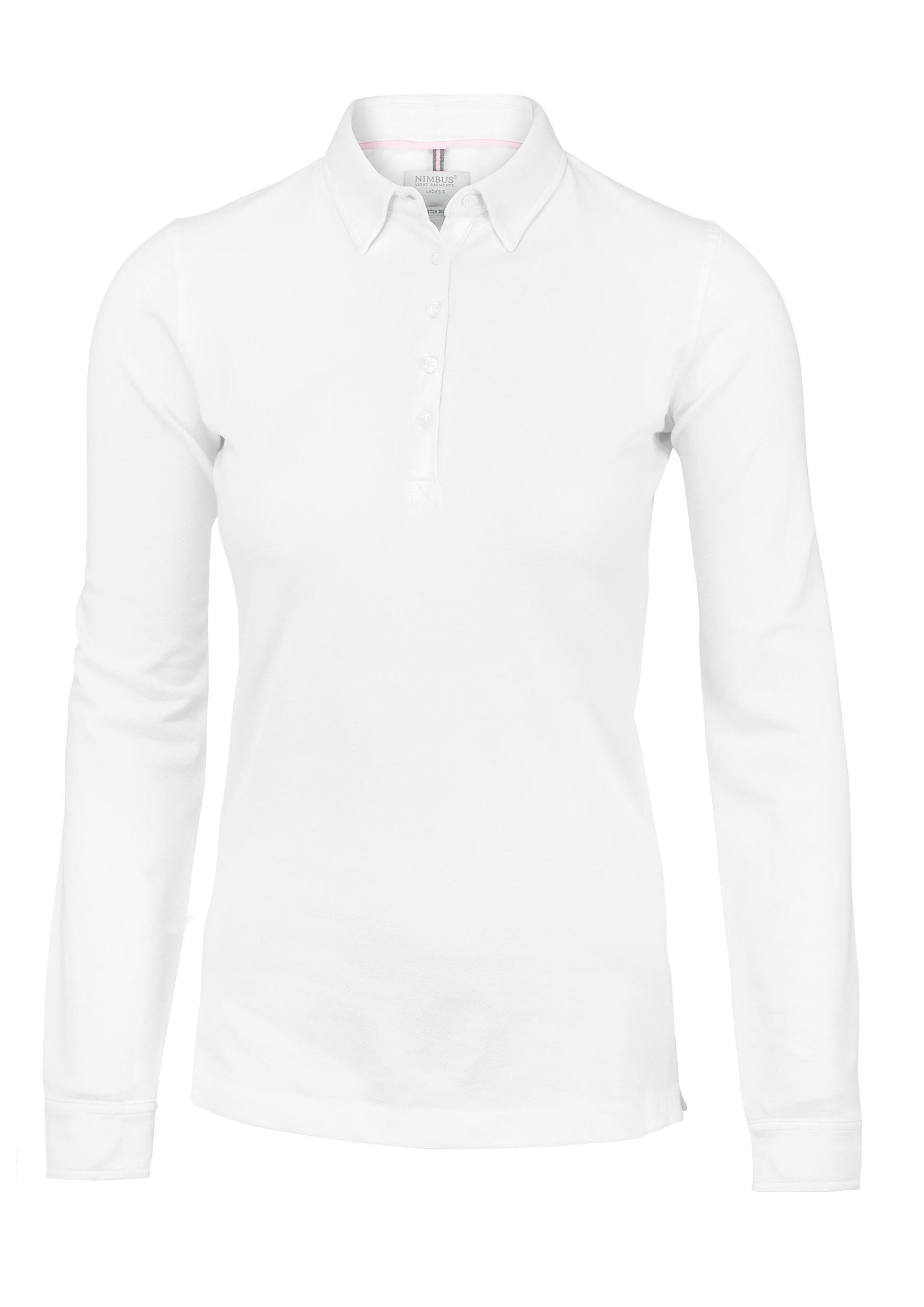 Carlington Women - Deluxe longsleeve polo - White, 2XL