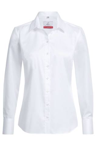 Greiff Damen Bluse comfort fit Premium 1/1 weiß Gr. 36