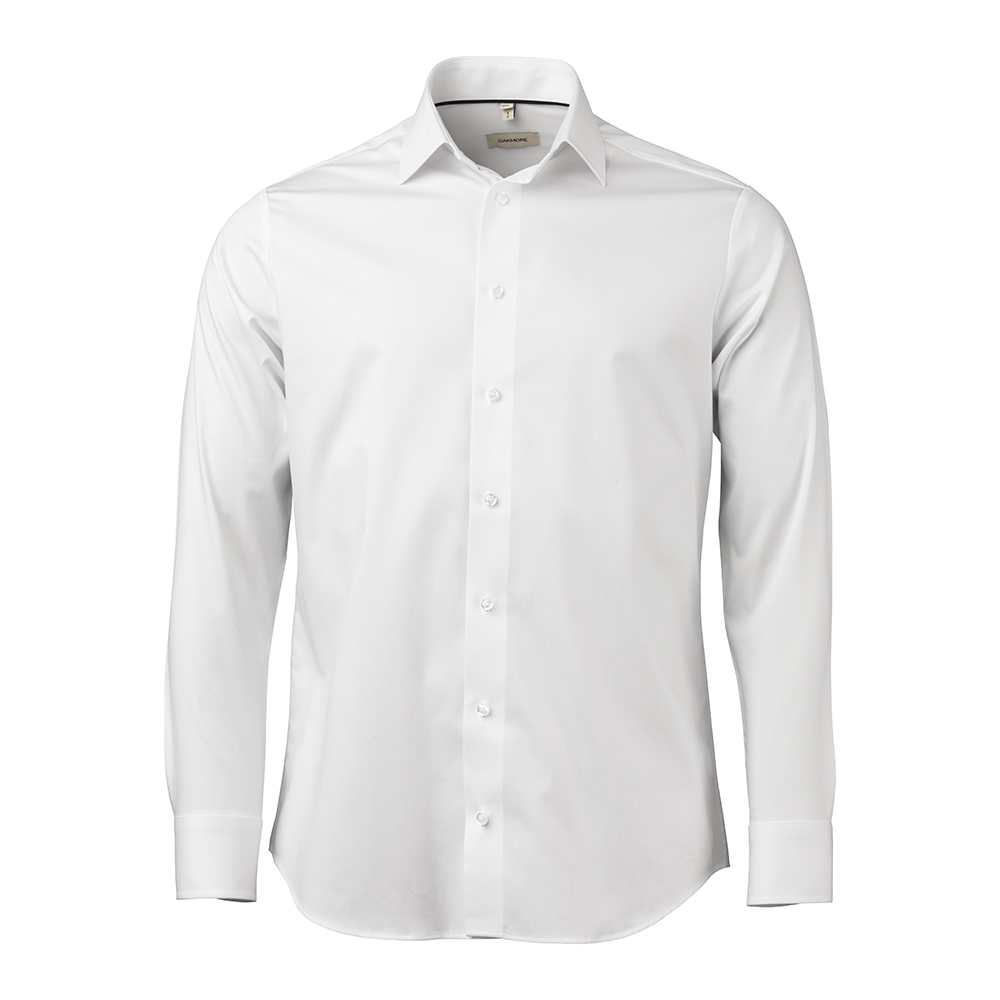 Comfort - Hemd, Herren, weiß, Stretch Twill Gr. 37/38
