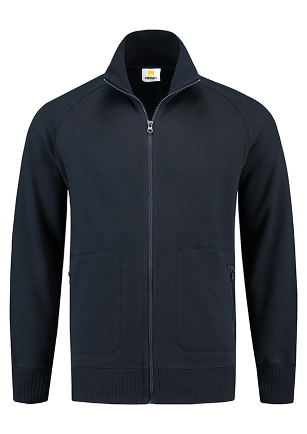 L&S Sweater Cardigan unisex, Dark Navy, Gr. 2XL