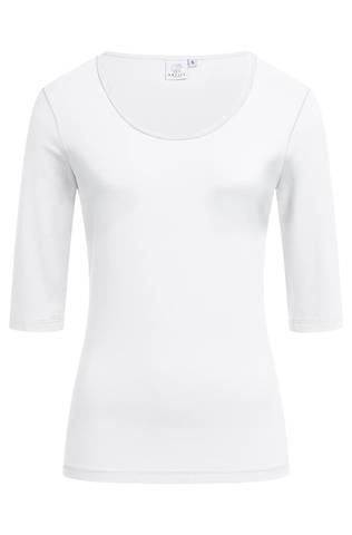 Greiff Damen Shirt Rundhals 1/2 weiß Gr. 2XL