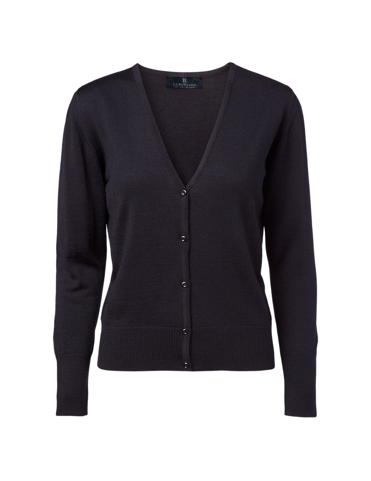 Clipper Damen Strickjacke Knopfleiste "Copenhagen" navy Gr. 2XL