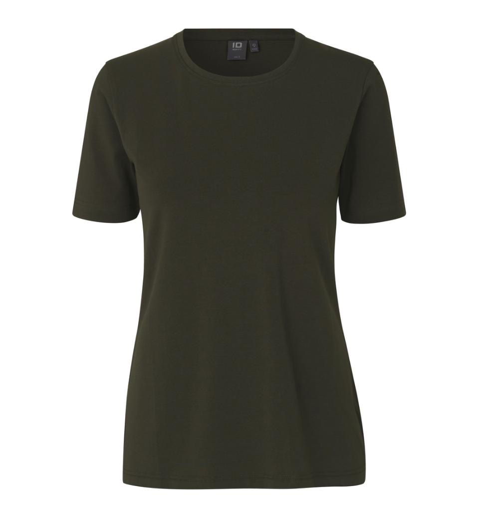 Stretch T-Shirt Komfort Damen - olive, 2XL