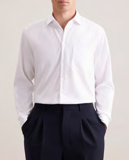 FINE TWILL - NEW KENT 108 COMBI CUF 1/1, Twill, REGULAR, White, 38