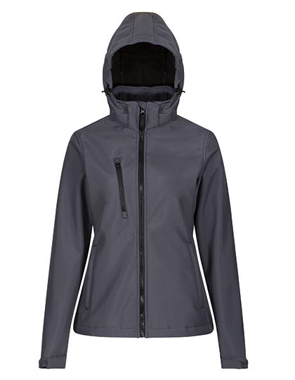 Regatta Prof. Damen Hooded Softshell-Jacke seal/grey Gr. 36