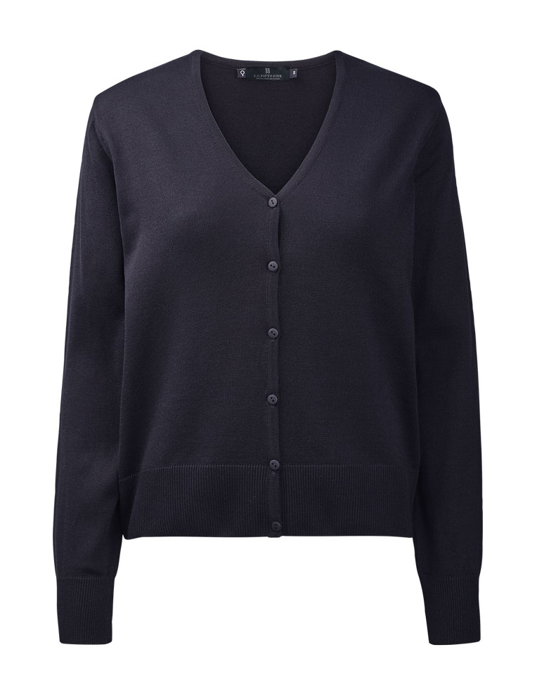Clipper Damen Strickjacke Knopfleiste "Stockholm" dark navy Gr. 2XL