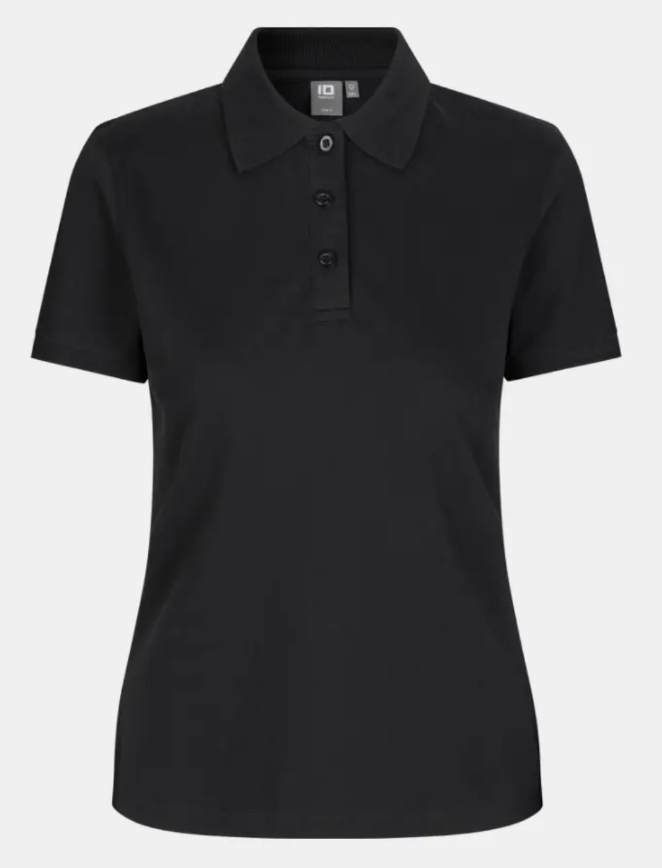 Poloshirt, Stretch, Damen - schwarz, 2XL